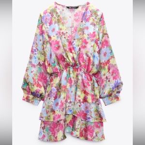 Fancy Floral Silk Dress